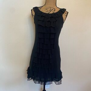 Xhilaration Little Black Ruffle Dress
